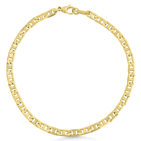 9ct Yellow Gold Gent's Anchor Link Bracelet