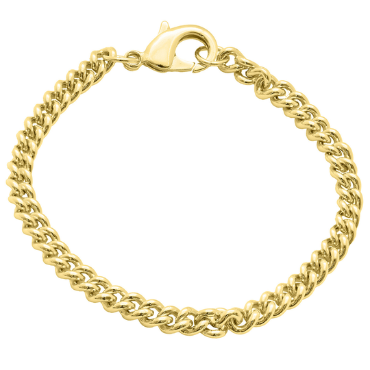 Gold Classic Curb Link Bracelet