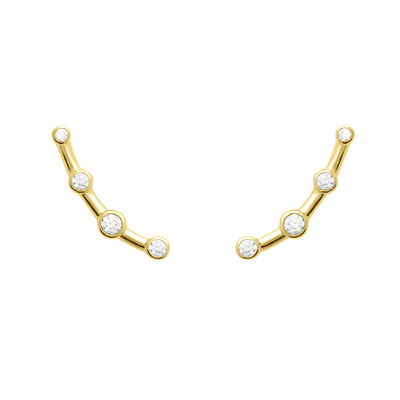Round Cluster Climber Earrings