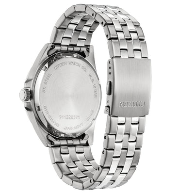 Citizen Quartz Black Dial Stainless Steel Watch