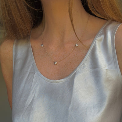 Bespoke Art Deco Necklace modelled