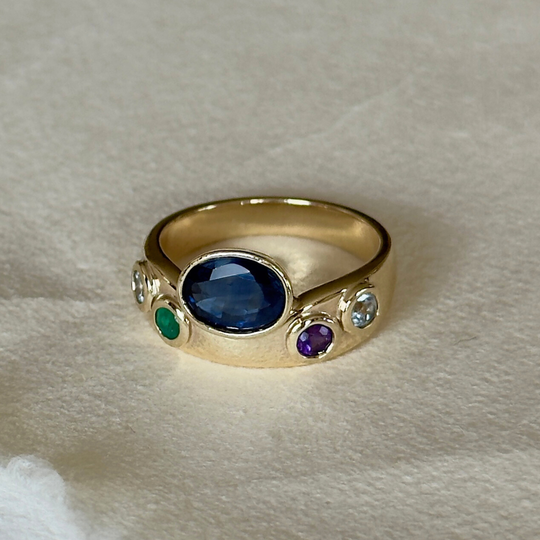 Bespoke Multi Gemstone Ring