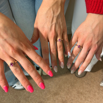 Bespoke Pink Sapphire Rings