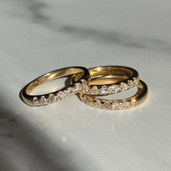 Bespoke Trio of Diamond Rings