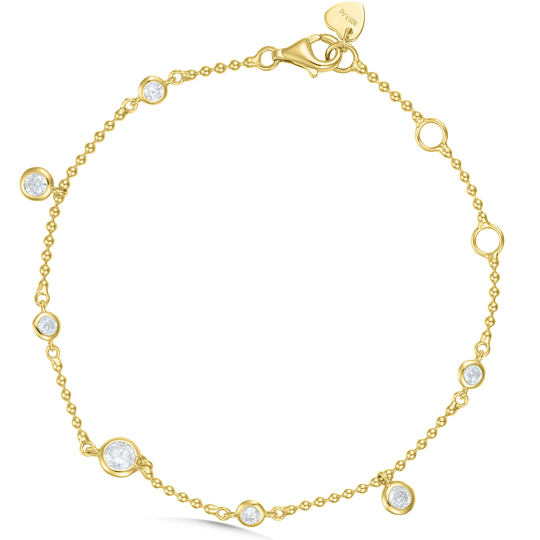 Gold Celeste CZ Bracelet