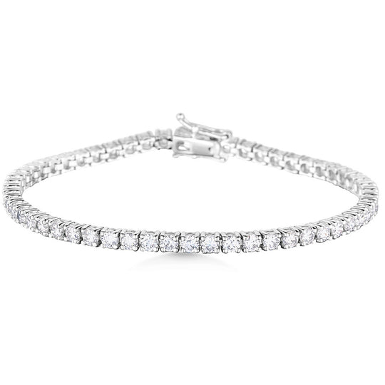 18ct White Gold Tennis Bracelet