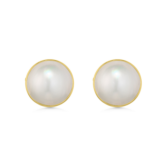 18ct Gold Cultured Pearl Stud Earrings