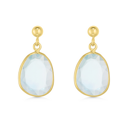 18ct Blue Topaz Drops 