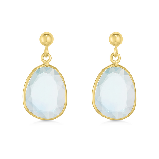 18ct Blue Topaz Drops