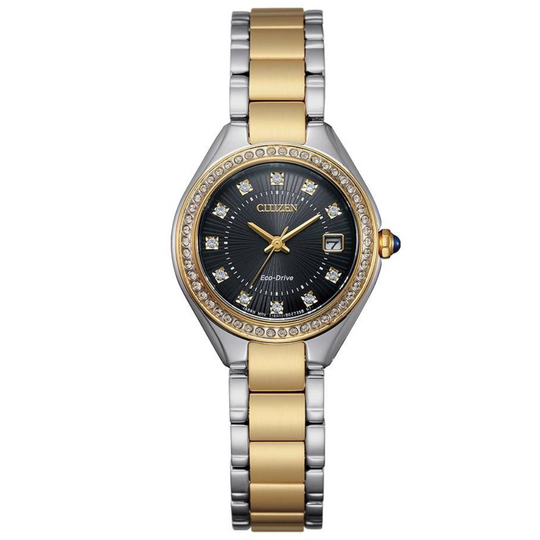 Ladies' Citizen Two tone Silhouette Crystal Watch