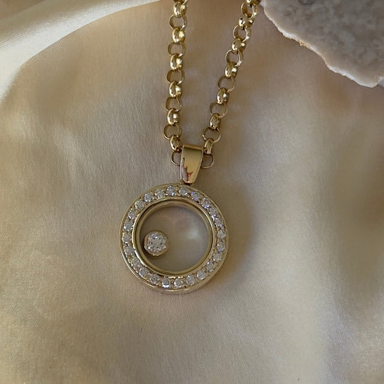 Bespoke Floating Diamond Pendant