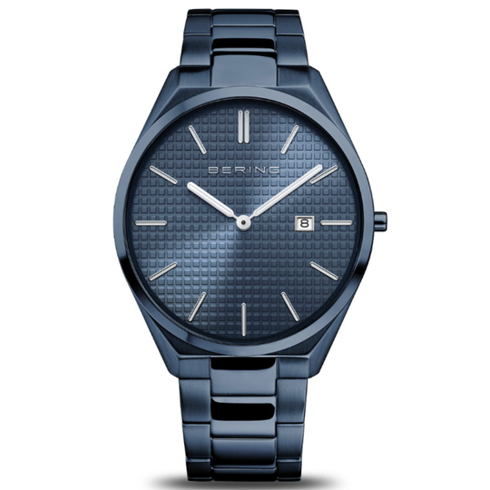 Gent's Bering Ultra Slim Blue Watch