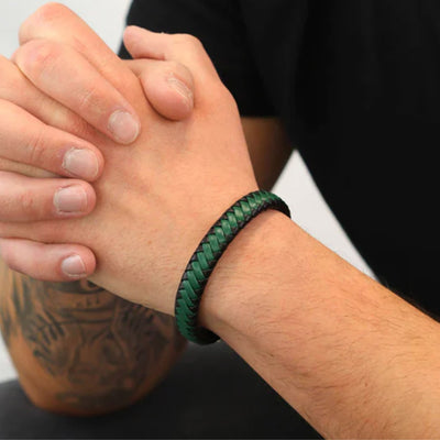 Gent's Steelwear Miami Leather Bracelet