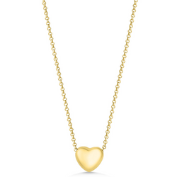 Gold Bubble Heart Necklace