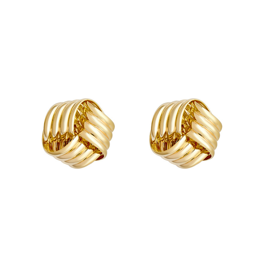 Gold Classic Knot Earrings