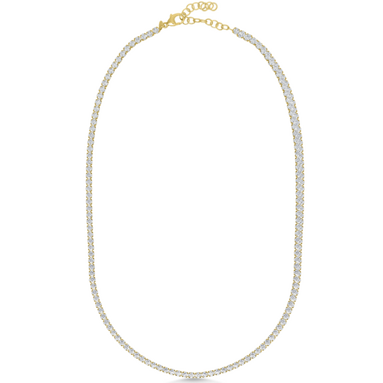 Gold Classic Tennis Necklace