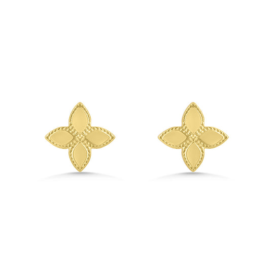 9ct Gold Clover Stud Earrings