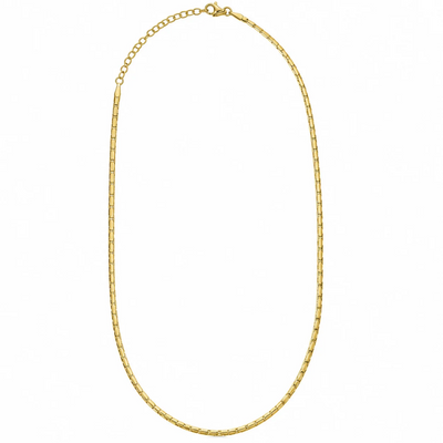 A yellow gold chain necklace with a textured, rope-like link design and an adjustable lobster clasp, shown on a plain white background.