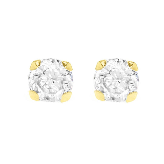 9ct Gold Cubic Zirconia Stud Earrings