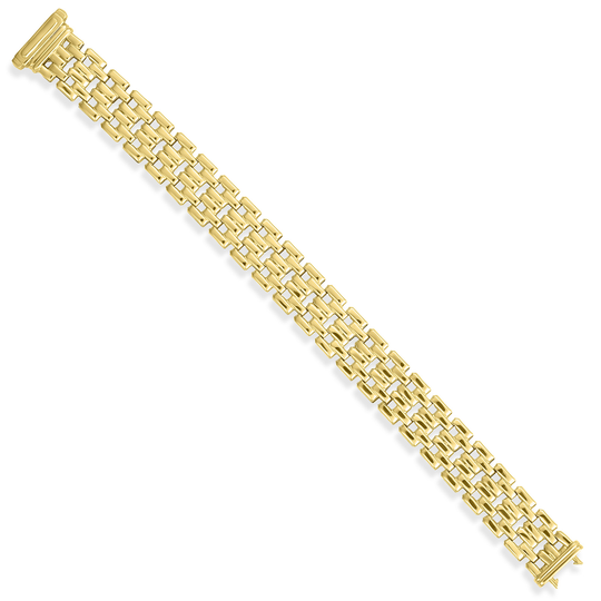 Gold Flat Link Bracelet