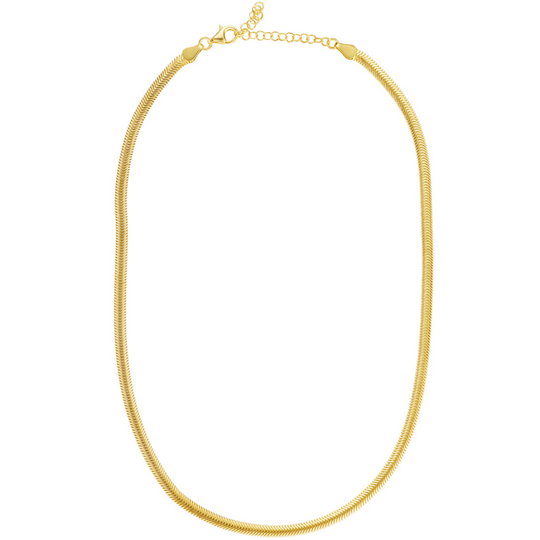 Gold Flexible Snake Necklace