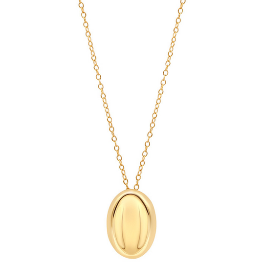 Gold Coffee Bean Pendant