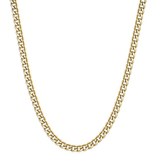Gold Stainless Steel Curb Link Chain