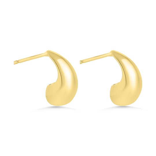9ct Gold Teardrop Stud Earrings