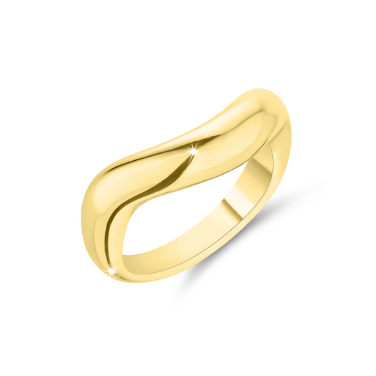 Gold Wave Ring