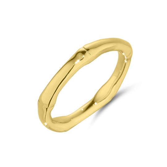 Gold Bamboo Ring