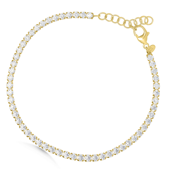 Gold Classic Tennis Bracelet