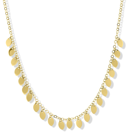 9ct Gold Fringe Charm Necklace