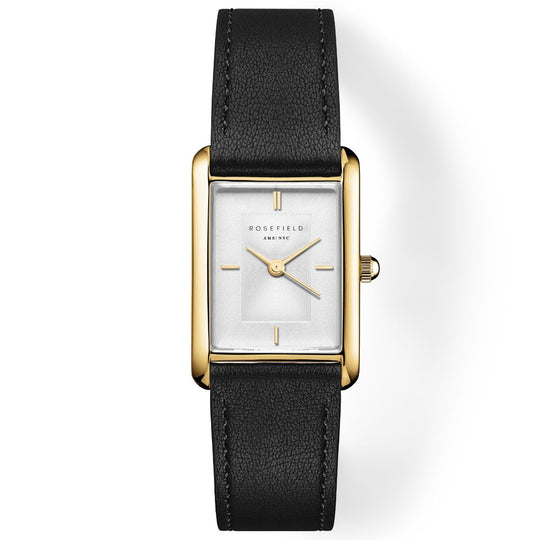 Rosefield Heirloom Black Leather Watch