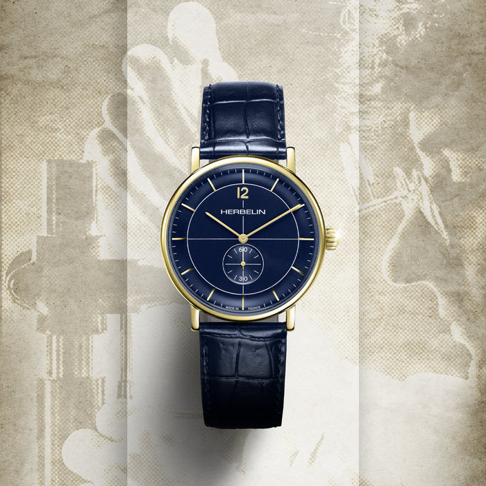 Watch on textured background