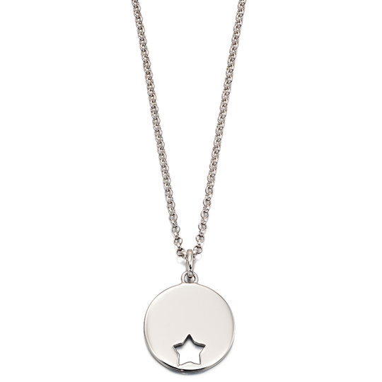 Silver Star Engravable Pendant