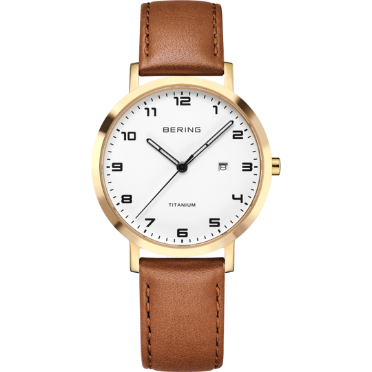Ladies' Bering Titanium Gold-Tone Watch