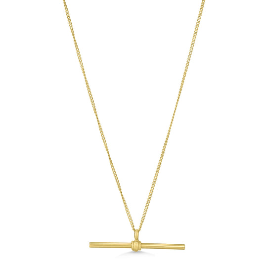 9ct Gold T-Bar Pendant