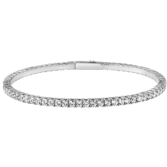 Sterling Silver Tennis Bangle