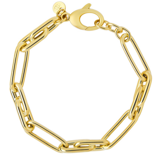 Gold Chunky Paperclip Bracelet