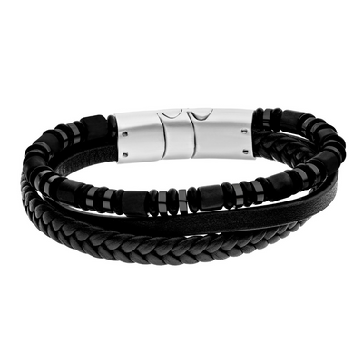Gent's Steelwear Honolulu Leather Bracelet