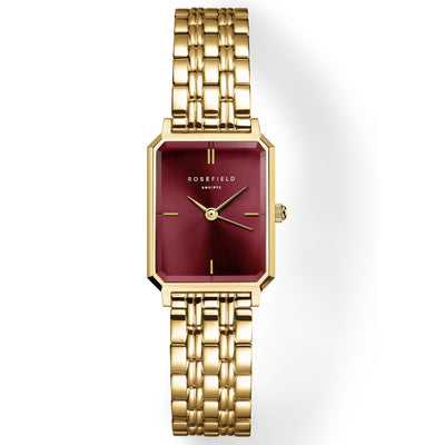 Rosefield Octagon XS Burgundy Watch