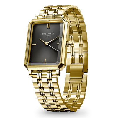 rosefield black dial watch