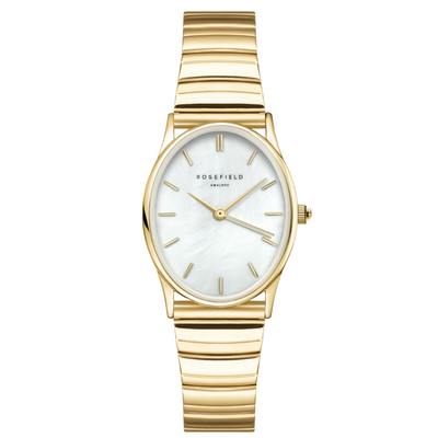 Rosefield Oval Pearl Gold Bracelet Wash