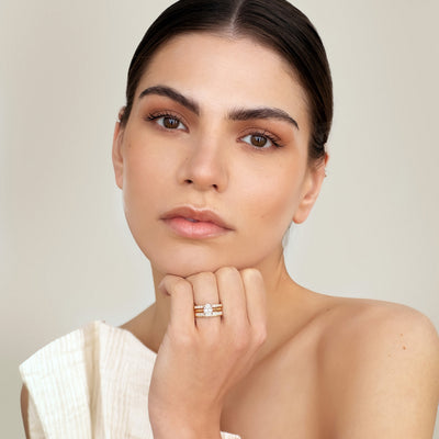 1.12ct Oval Cut Solitaire Lab Grown Diamond Ring