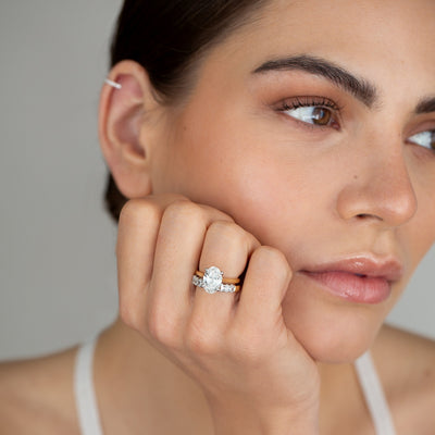 3.05ct Oval Solitaire Engagement Ring