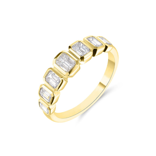 Graduated Baguette Cut Diamond Ring