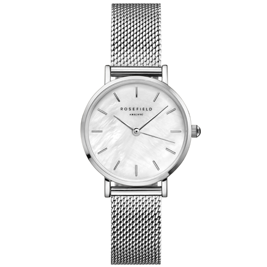 Rosefield Small Edit Silver Watch