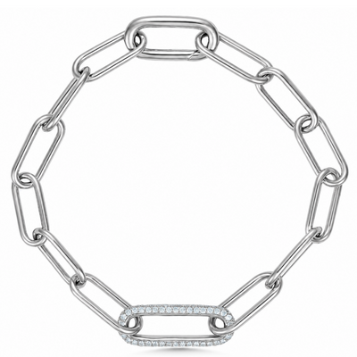 Silver Paperlink Bracelet