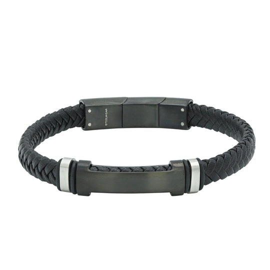 Gent's Steelwear London Leather Bracelet