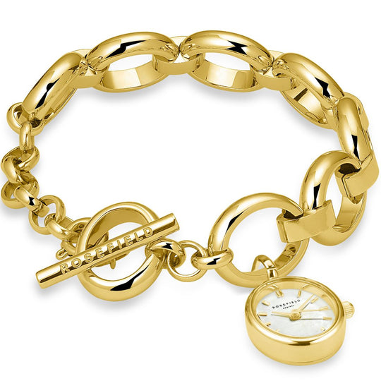 Rosefield Gold Oval Charm Watch